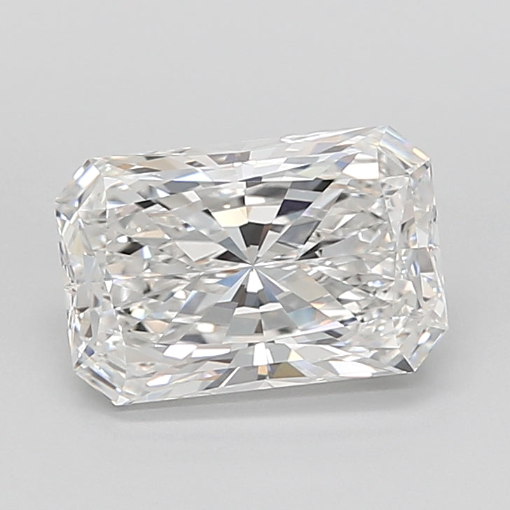 4.04 Carat Radiant Shaped, Ideal Cut, D Color, VVS2 Clarity, IGI Certified Lab Grown Diamond