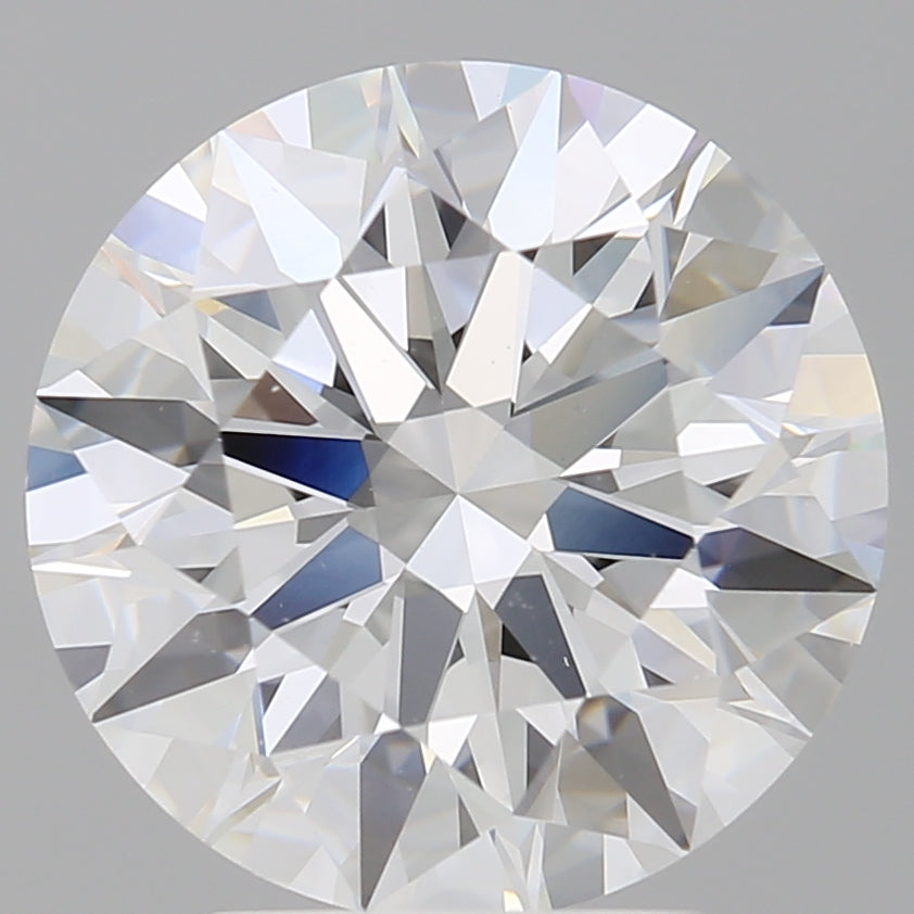 4.02 Carat Round Shaped, Ideal Cut, E Color, VVS2 Clarity, IGI Certified Lab Grown Diamond