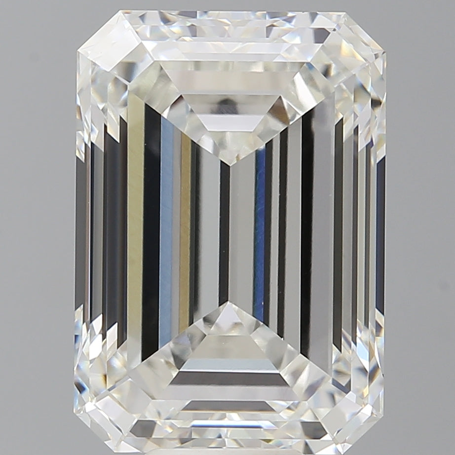 12.60 Carat Emerald Shaped, Ideal Cut, F Color, VS1 Clarity, IGI Certified Lab Grown Diamond