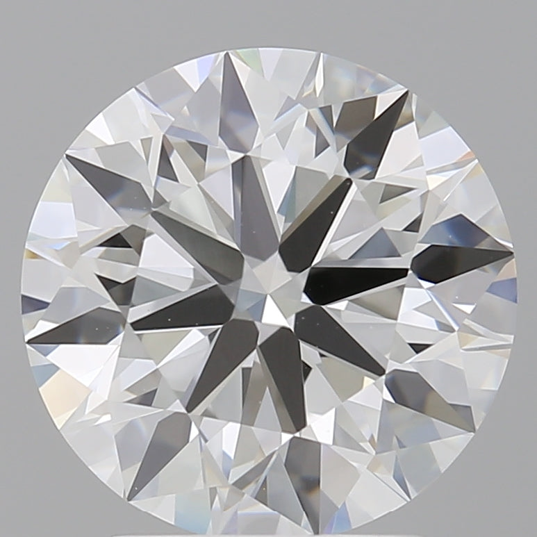 3.02 Carat Round Shaped, Ideal Cut, F Color, VVS2 Clarity, IGI Certified Lab Grown Diamond