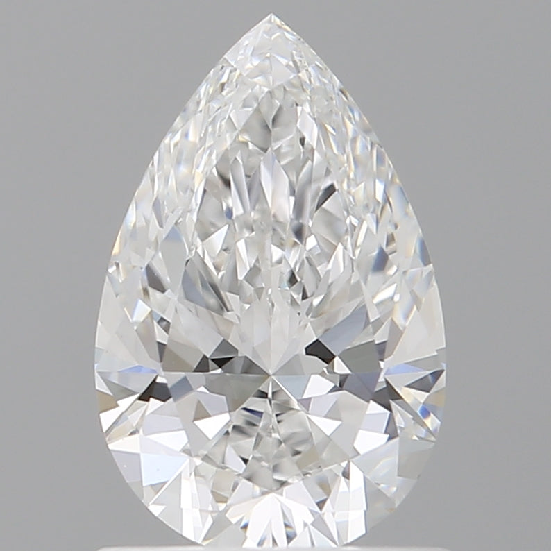 1.09 Carat Pear Shaped, Ideal Cut, D Color, VVS2 Clarity, IGI Certified Lab Grown Diamond