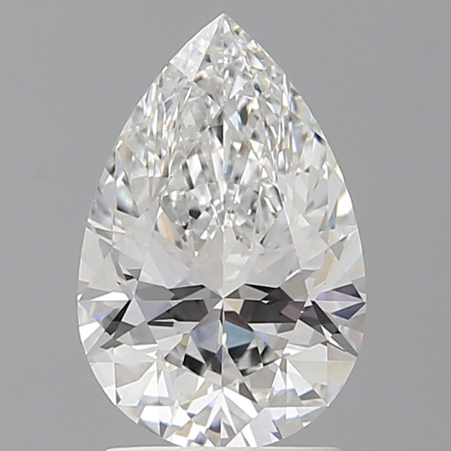 2.10 Carat Pear Shaped, Ideal Cut, E Color, VVS2 Clarity, IGI Certified Lab Grown Diamond