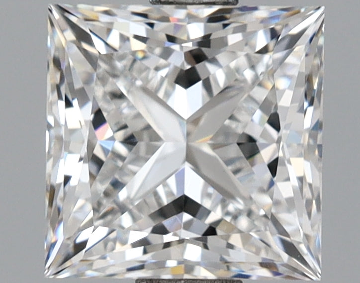 2.04 Carat Princess Shaped, Ideal Cut, D Color, VVS2 Clarity, IGI Certified Lab Grown Diamond