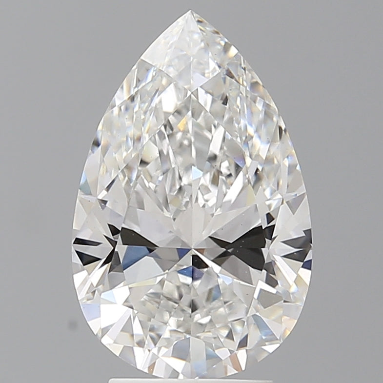 3.56 Carat Pear Shaped, Ideal Cut, E Color, VS2 Clarity, IGI Certified Lab Grown Diamond