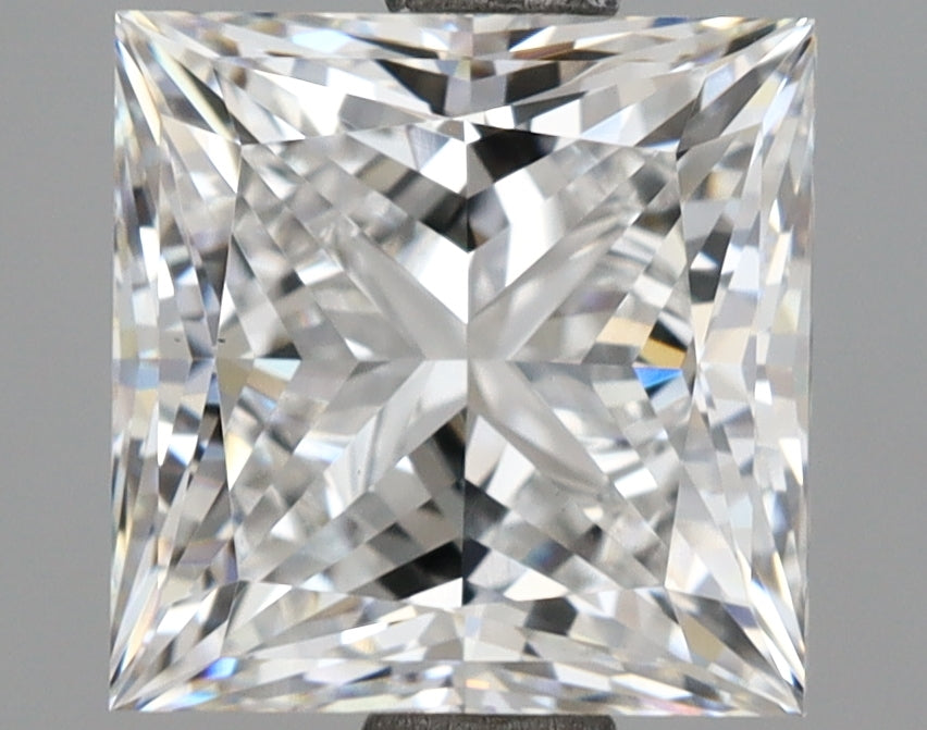 3.17 Carat Princess Shaped, Ideal Cut, E Color, VS1 Clarity, IGI Certified Lab Grown Diamond