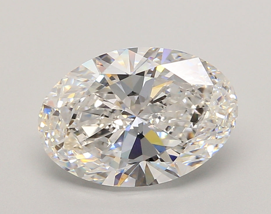 3.00 Carat Oval Shaped, Ideal Cut, E Color, VVS2 Clarity, IGI Certified Lab Grown Diamond