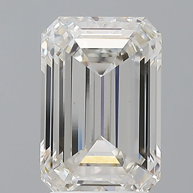 2.55 Carat Emerald Shaped, Ideal Cut, G Color, VS1 Clarity, IGI Certified Lab Grown Diamond