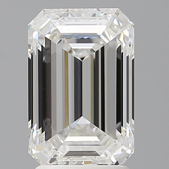 2.60 Carat Emerald Shaped, Ideal Cut, E Color, VVS2 Clarity, IGI Certified Lab Grown Diamond