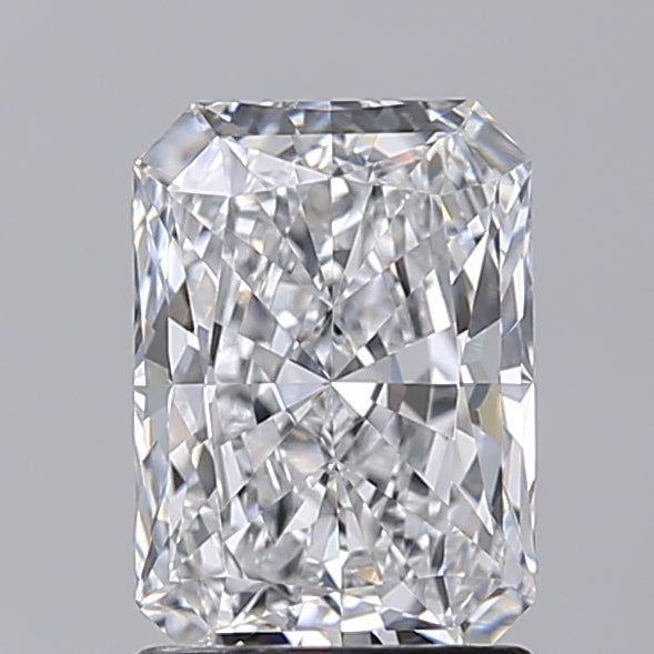 1.52 Carat Radiant Shaped, Excellent Cut, D Color, VVS2 Clarity, IGI Certified Lab Grown Diamond