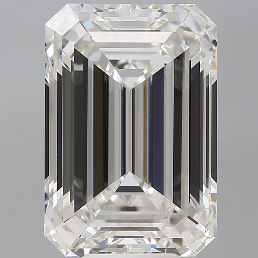 9.10 Carat Emerald Shaped, Ideal Cut, F Color, VVS2 Clarity, IGI Certified Lab Grown Diamond