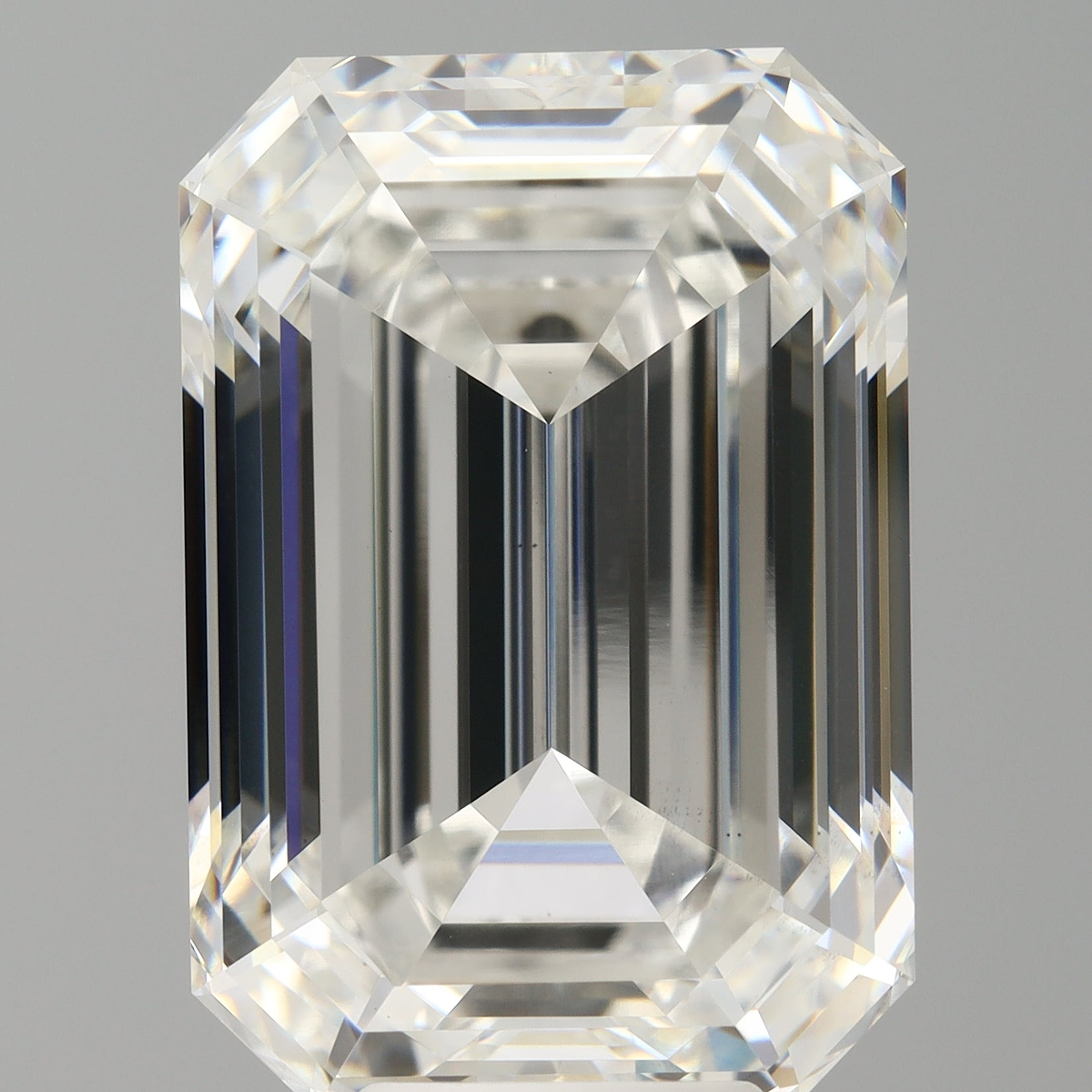 9.09 Carat Emerald Shaped, Ideal Cut, F Color, VS1 Clarity, IGI Certified Lab Grown Diamond