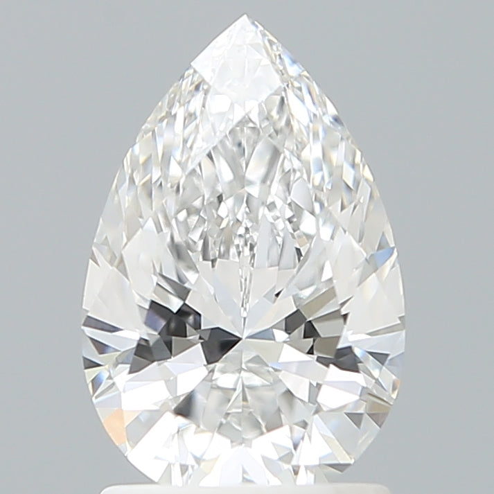 1.53 Carat Pear Shaped, Ideal Cut, E Color, VVS2 Clarity, IGI Certified Lab Grown Diamond