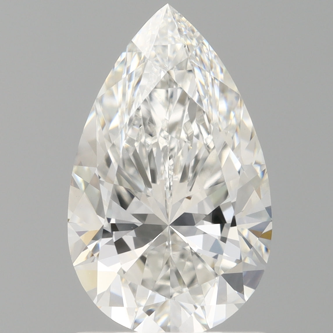 1.50 Carat Pear Shaped, Ideal Cut, E Color, VVS2 Clarity, IGI Certified Lab Grown Diamond