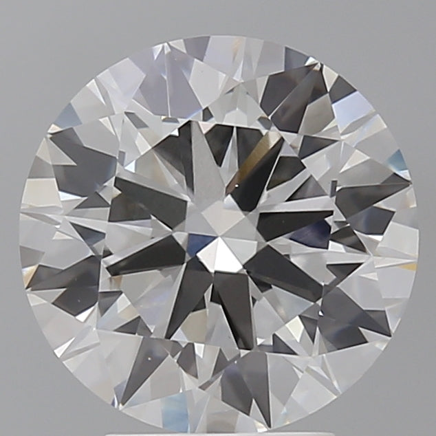 4.00 Carat Round Shaped, Ideal Cut, F Color, VVS2 Clarity, IGI Certified Lab Grown Diamond