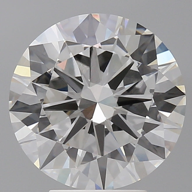 4.54 Carat Round Shaped, Excellent Cut, F Color, VVS2 Clarity, IGI Certified Lab Grown Diamond