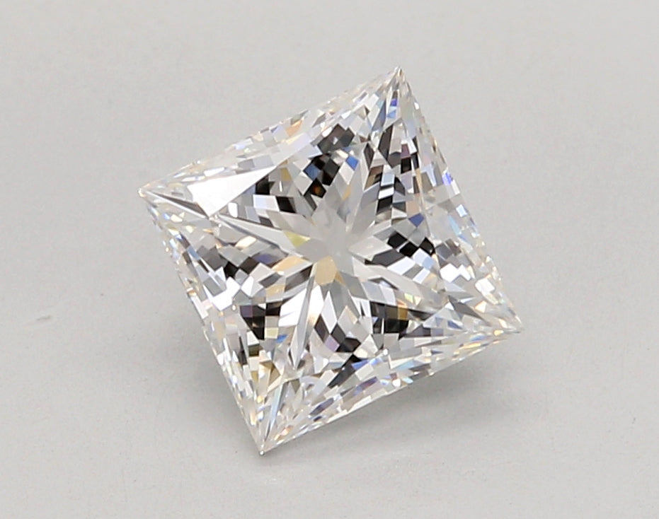 2.04 Carat Princess Shaped, Ideal Cut, E Color, VVS2 Clarity, IGI Certified Lab Grown Diamond