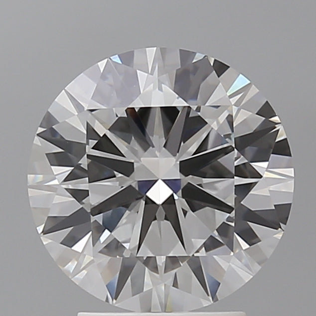 3.00 Carat Round Shaped, Excellent Cut, E Color, VVS2 Clarity, IGI Certified Lab Grown Diamond