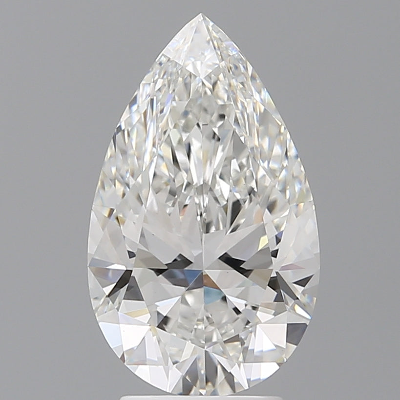 3.59 Carat Pear Shaped, Ideal Cut, E Color, VVS2 Clarity, IGI Certified Lab Grown Diamond