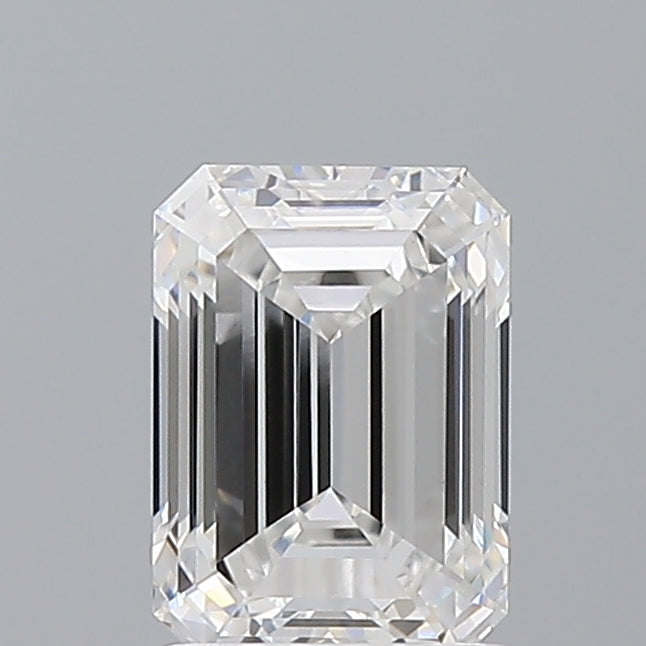 1.52 Carat Emerald Shaped, Ideal Cut, D Color, VVS2 Clarity, IGI Certified Lab Grown Diamond