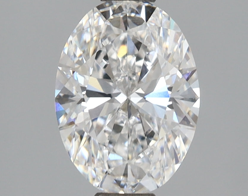 1.63 Carat Oval Shaped, Ideal Cut, D Color, VVS2 Clarity, IGI Certified Lab Grown Diamond