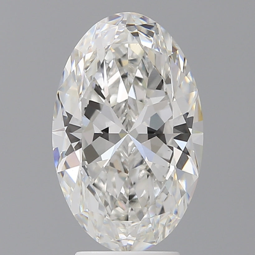 4.08 Carat Oval Shaped, Ideal Cut, F Color, VVS2 Clarity, IGI Certified Lab Grown Diamond