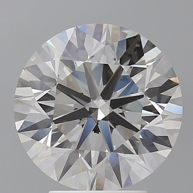 4.04 Carat Round Shaped, Ideal Cut, G Color, VVS2 Clarity, IGI Certified Lab Grown Diamond