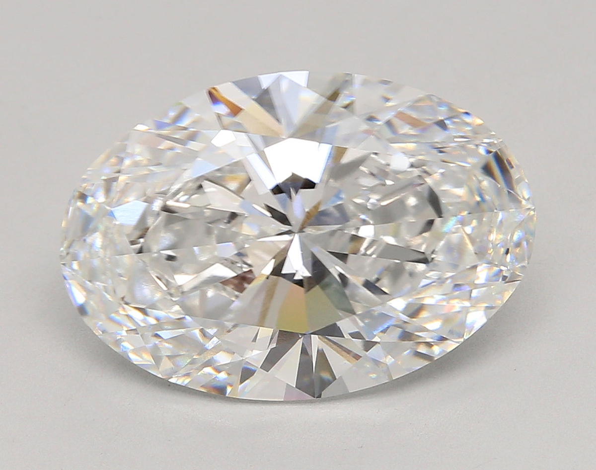 10.02 Carat Oval Shaped, Ideal Cut, E Color, VVS2 Clarity, IGI Certified Lab Grown Diamond