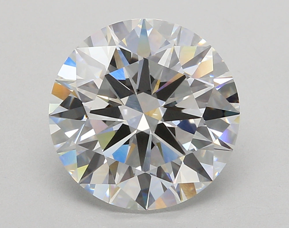 5.02 Carat Round Shaped, Ideal Cut, F Color, VVS2 Clarity, IGI Certified Lab Grown Diamond