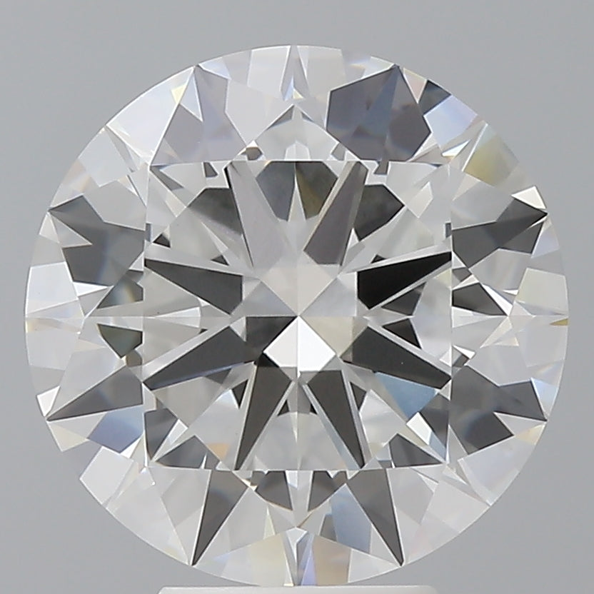 5.57 Carat Round Shaped, Excellent Cut, F Color, VVS2 Clarity, IGI Certified Lab Grown Diamond