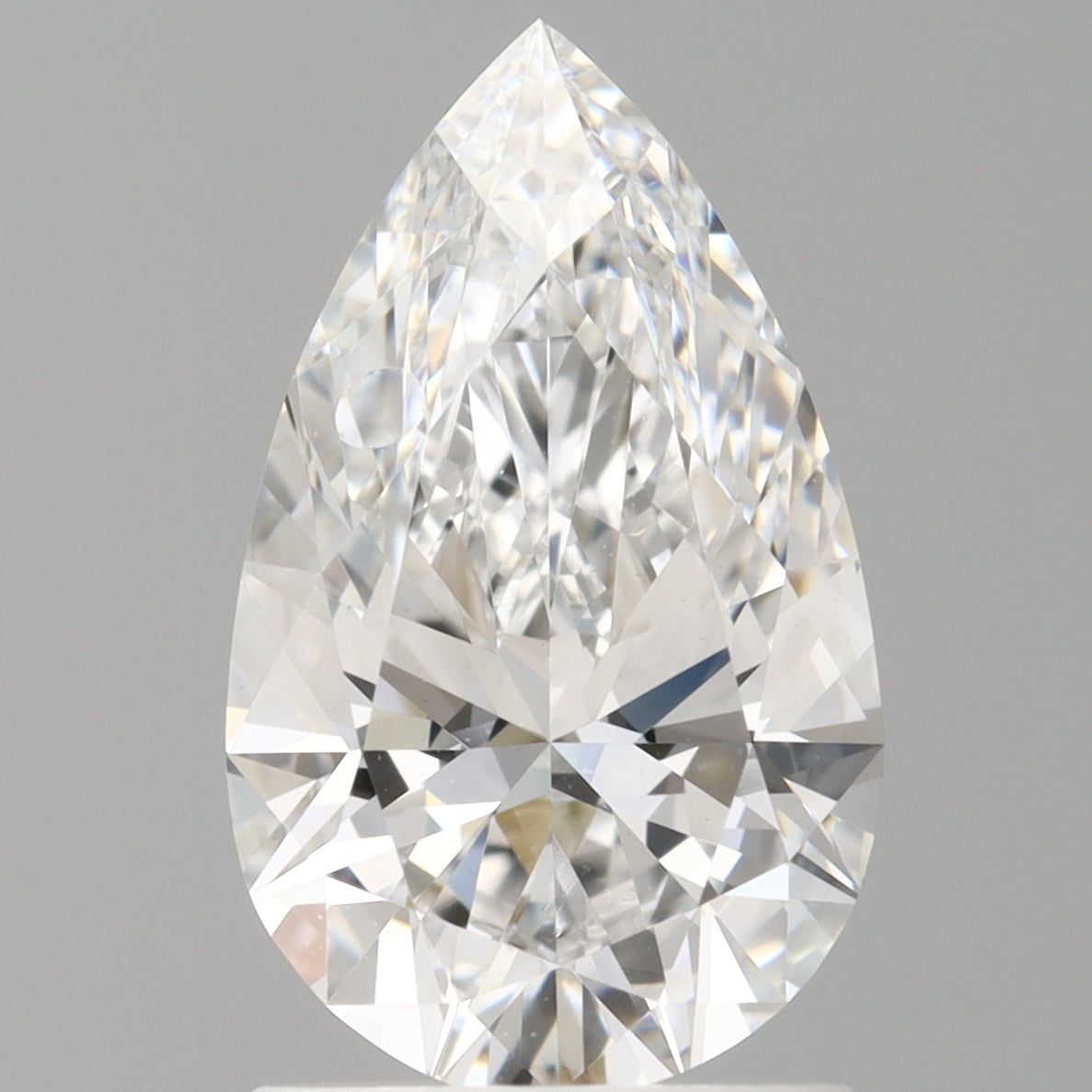 1.59 Carat Pear Shaped, Ideal Cut, E Color, VVS2 Clarity, IGI Certified Lab Grown Diamond