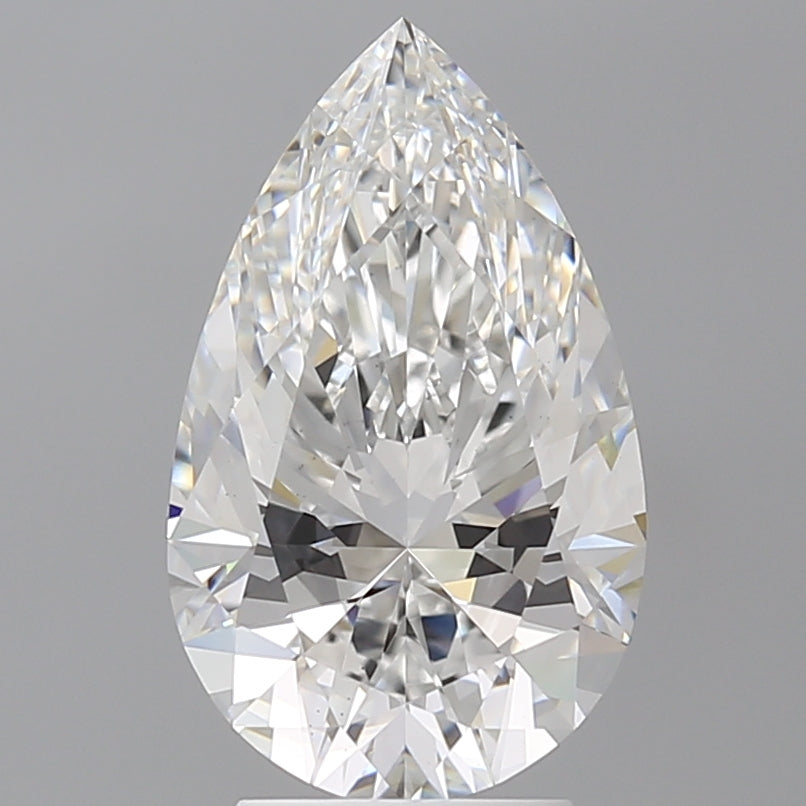 3.59 Carat Pear Shaped, Ideal Cut, E Color, VS1 Clarity, IGI Certified Lab Grown Diamond