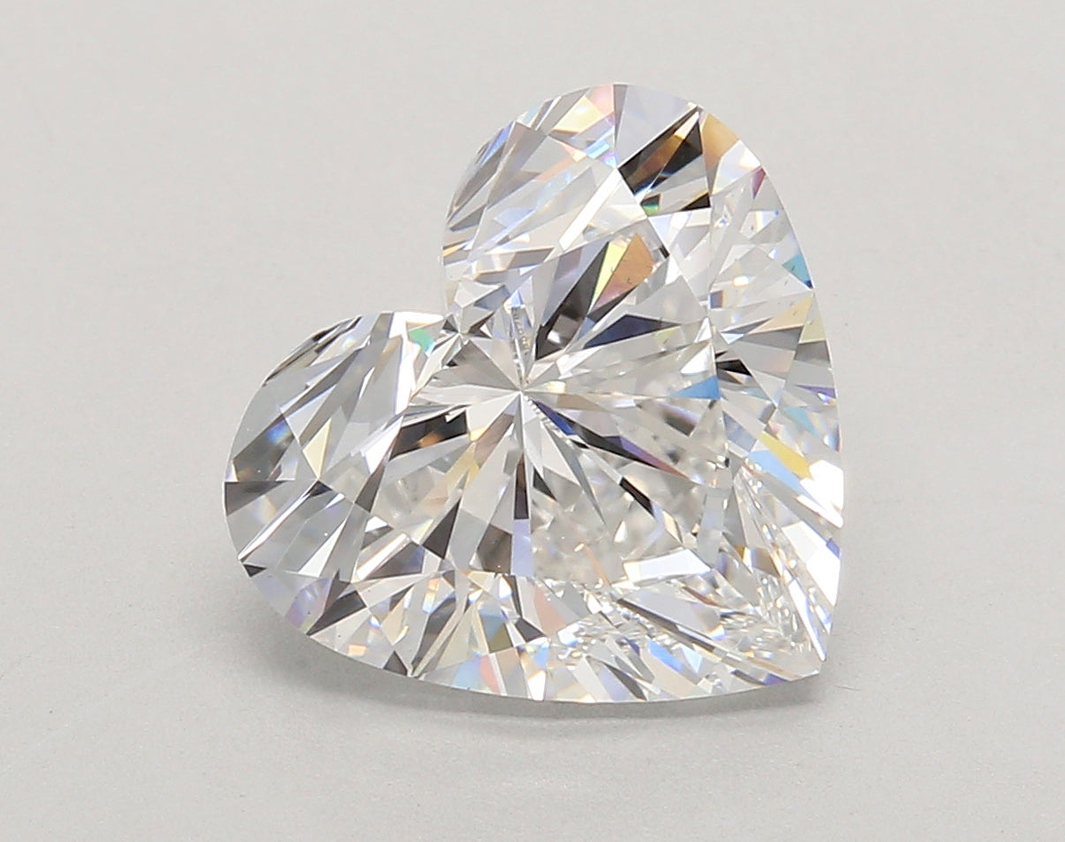 5.05 Carat Heart Shaped, Ideal Cut, D Color, VS1 Clarity, IGI Certified Lab Grown Diamond