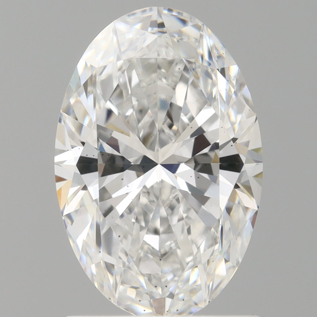 1.50 Carat Oval Shaped, Ideal Cut, D Color, VS2 Clarity, IGI Certified Lab Grown Diamond
