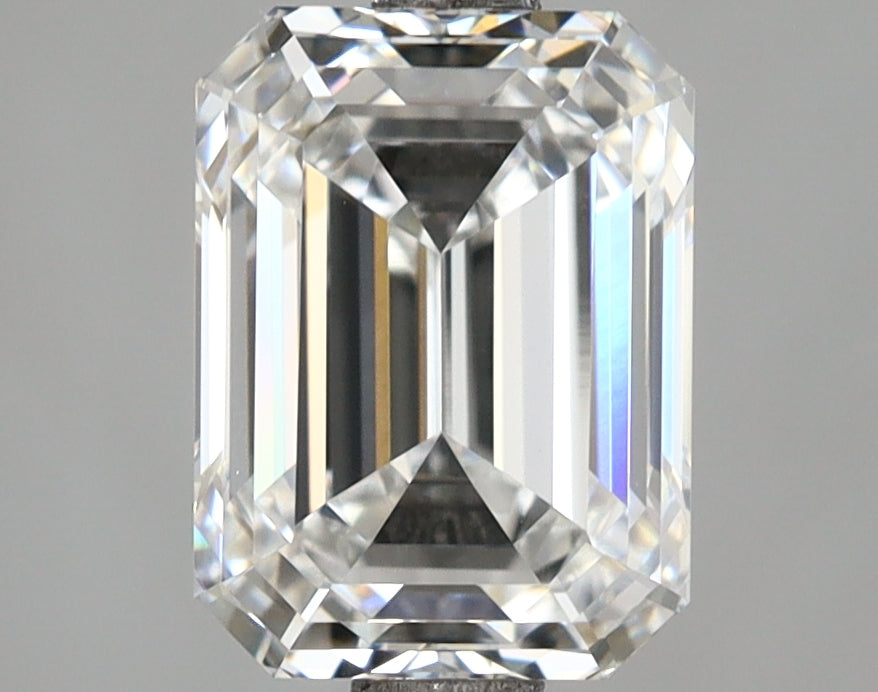 3.61 Carat Emerald Shaped, Ideal Cut, E Color, VVS2 Clarity, IGI Certified Lab Grown Diamond