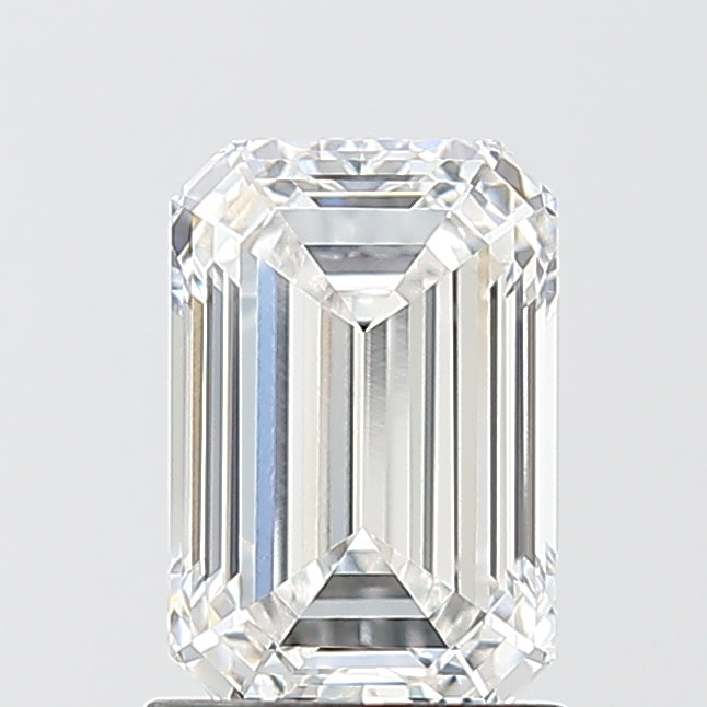 1.59 Carat Emerald Shaped, Ideal Cut, F Color, VVS2 Clarity, IGI Certified Lab Grown Diamond