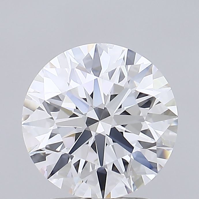 2.54 Carat Round Shaped, Ideal Cut, D Color, VVS1 Clarity, IGI Certified Lab Grown Diamond