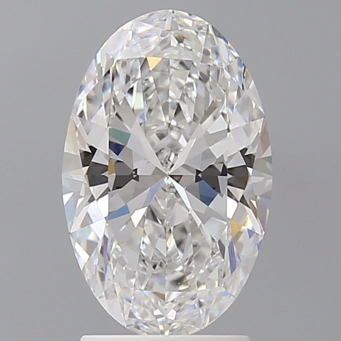 2.51 Carat Oval Shaped, Ideal Cut, E Color, VVS2 Clarity, IGI Certified Lab Grown Diamond