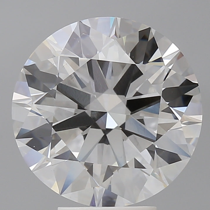 5.60 Carat Round Shaped, Excellent Cut, E Color, VVS2 Clarity, IGI Certified Lab Grown Diamond
