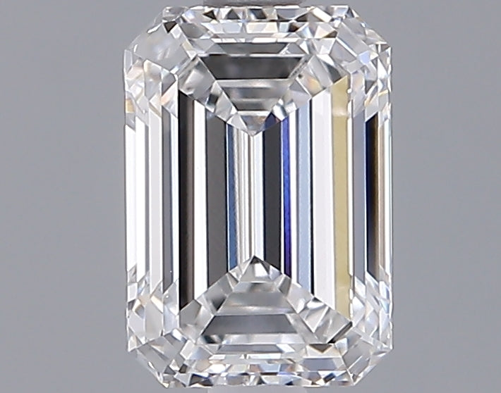 1.53 Carat Emerald Shaped, Ideal Cut, D Color, VVS1 Clarity, IGI Certified Lab Grown Diamond