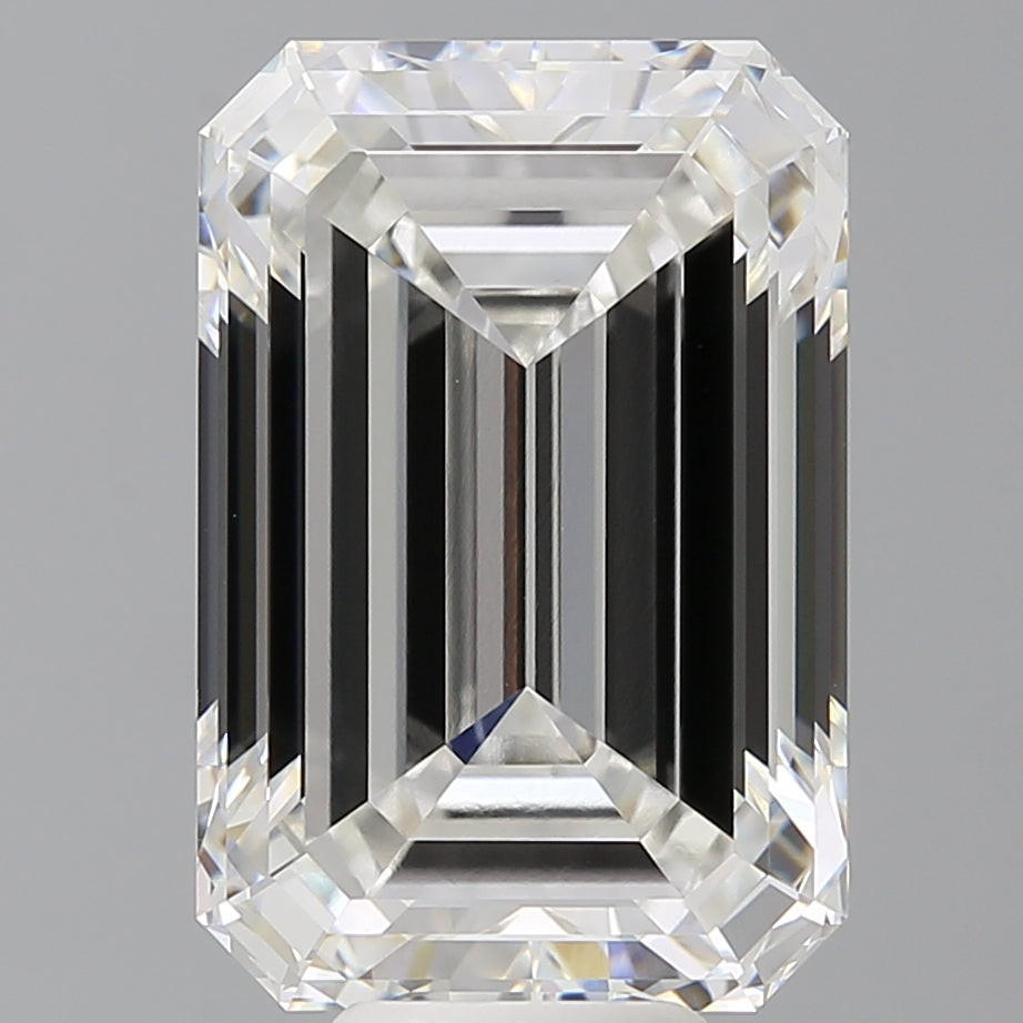 10.56 Carat Emerald Shaped, Ideal Cut, F Color, VVS2 Clarity, IGI Certified Lab Grown Diamond