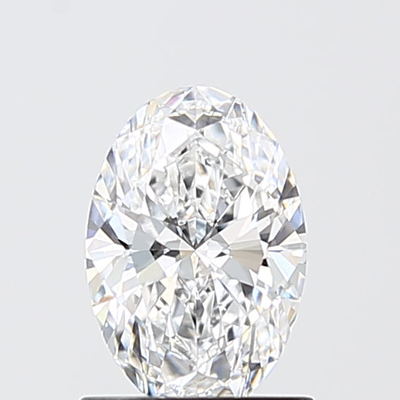 1.00 Carat Oval Shaped, Ideal Cut, D Color, VVS2 Clarity, IGI Certified Lab Grown Diamond