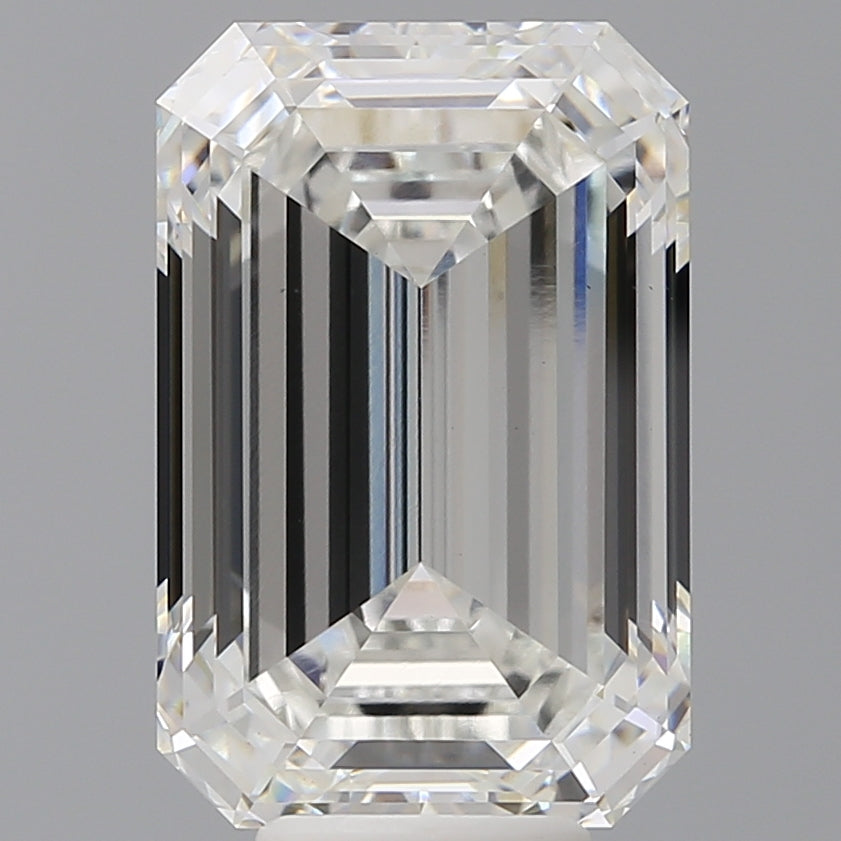 8.53 Carat Emerald Shaped, Ideal Cut, F Color, VS1 Clarity, IGI Certified Lab Grown Diamond