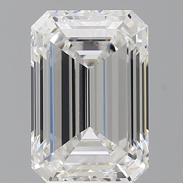 3.53 Carat Emerald Shaped, Ideal Cut, E Color, VVS2 Clarity, IGI Certified Lab Grown Diamond