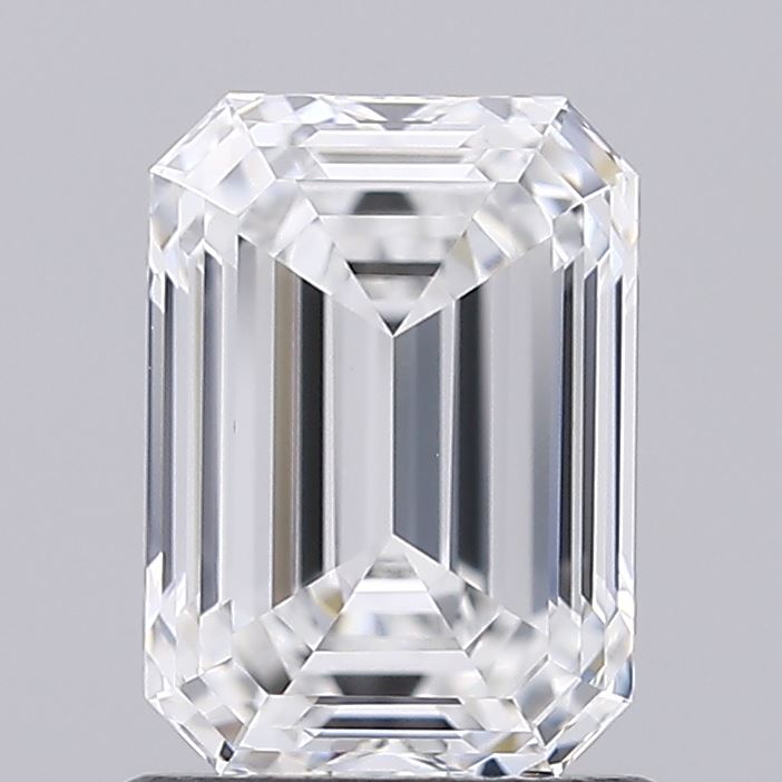 1.31 Carat Emerald Shaped, Ideal Cut, D Color, IF Clarity, IGI Certified Lab Grown Diamond