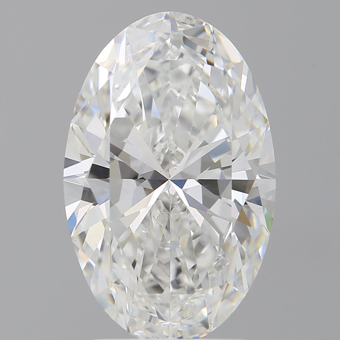 3.10 Carat Oval Shaped, Ideal Cut, F Color, VVS2 Clarity, IGI Certified Lab Grown Diamond