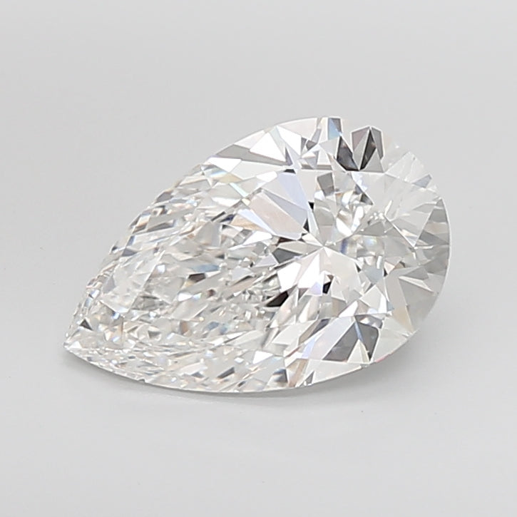 5.08 Carat Pear Shaped, Ideal Cut, F Color, VVS1 Clarity, IGI Certified Lab Grown Diamond