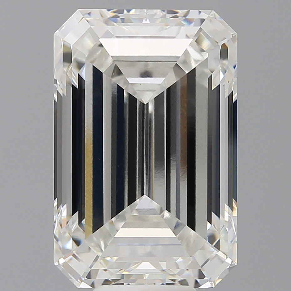 12.00 Carat Emerald Shaped, Ideal Cut, F Color, VS1 Clarity, IGI Certified Lab Grown Diamond
