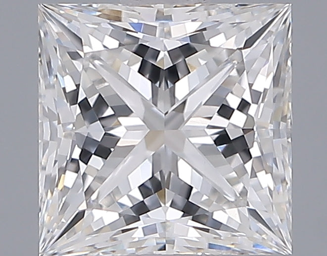 1.56 Carat Princess Shaped, Ideal Cut, E Color, VS1 Clarity, IGI Certified Lab Grown Diamond
