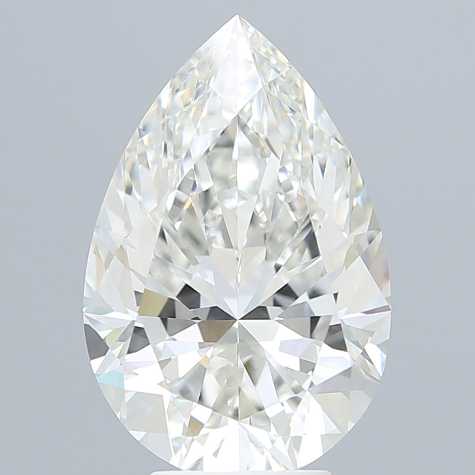 5.59 Carat Pear Shaped, Ideal Cut, G Color, VS1 Clarity, IGI Certified Lab Grown Diamond