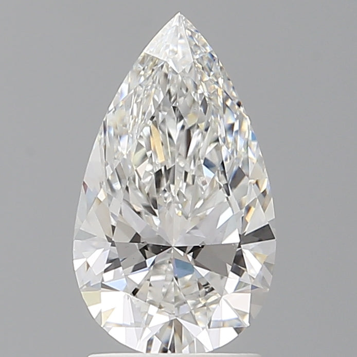 2.03 Carat Pear Shaped, Ideal Cut, E Color, VVS2 Clarity, IGI Certified Lab Grown Diamond